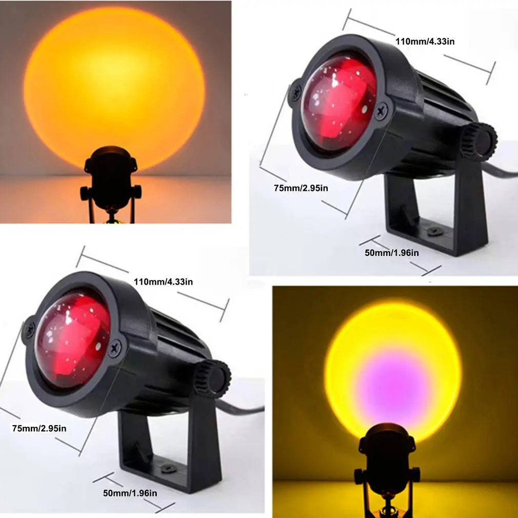 Mini Projector Atmosphere Night Light Coffee Shop Projection Lights Children Bedroom Cute Night Projection Lamp USB Plug