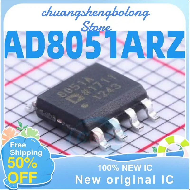 

5PCS AD8051ARZ AD8051AR SOP-8 New original IC