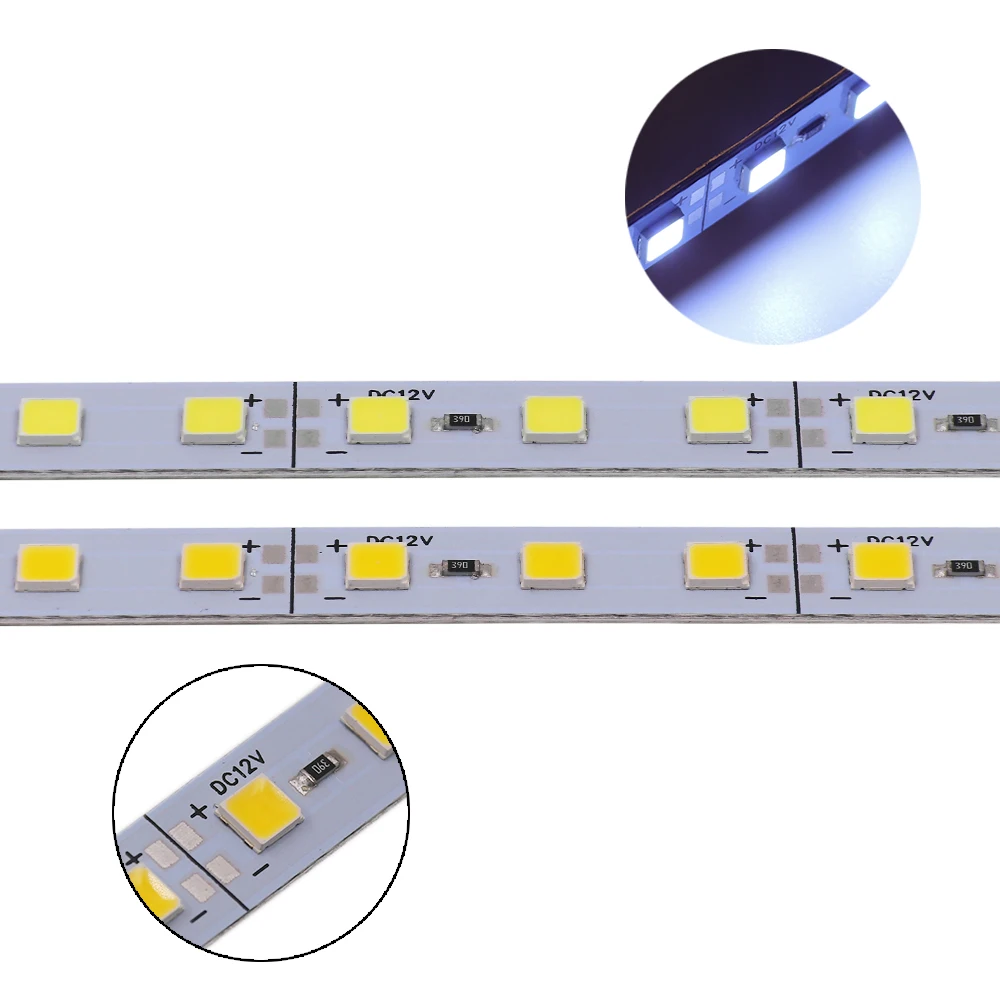 Imagem -06 - Hard Led Rigid Strip Light Gabinete Contador Bar Luzes Azul Rosa Vermelho Verde Branco 12v dc 5054 25cm 50cm 10 Pcs