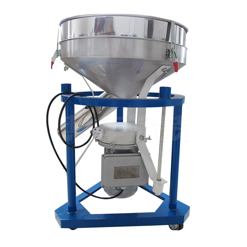 

380V Stainless Steel Vibrating Screening Machine Large Electric Chinese Medicine Powder Wood Powder Rotating Screen Food