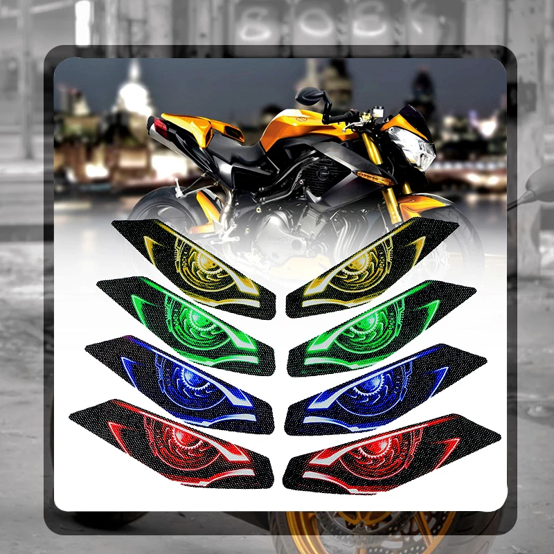 

For Benelli TNT 1130 TNT1130 Motorcycle 3D Front Fairing Headlight Guard Sticker Head Light Protection