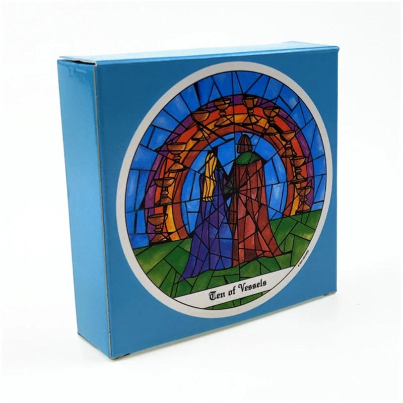 78Pcs Classic Round Monastery Cloister Tarot Cards Deck Play English Board Card Gifts Toys