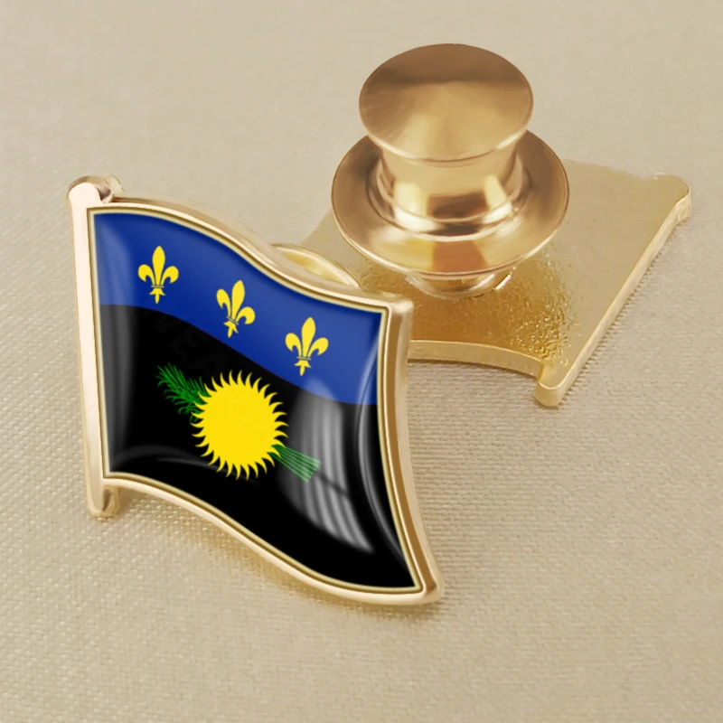 Guadeloupe of France Flag Brooch Badges Lapel Pins