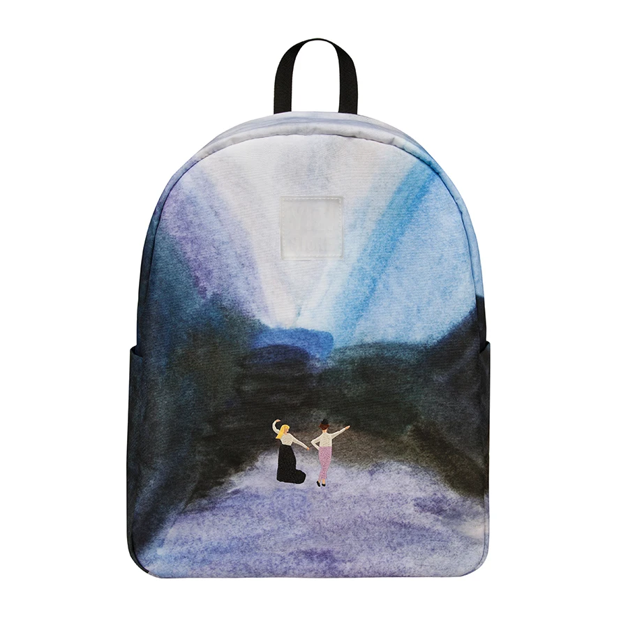 YIZISTORE new original creative 13inch backpacks for teenagers stylish school bags in HAND DRAWINGS series  (FUN KIK store)