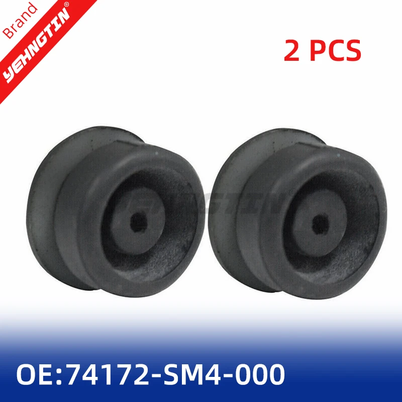 2 pcs 74172-SM4-000 Radiator Mount Bushing Lower Insulator Fits Accord Civic Radiator Assembly Insulator Mounts Bushing Rubber