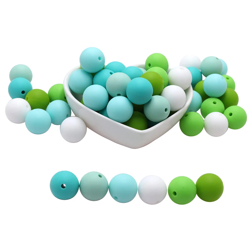 BOBO.BOX 12mm Silicone Beads 10Pcs Round Food Grade Material for DIY Baby Teething Necklace Nursing Baby Teether