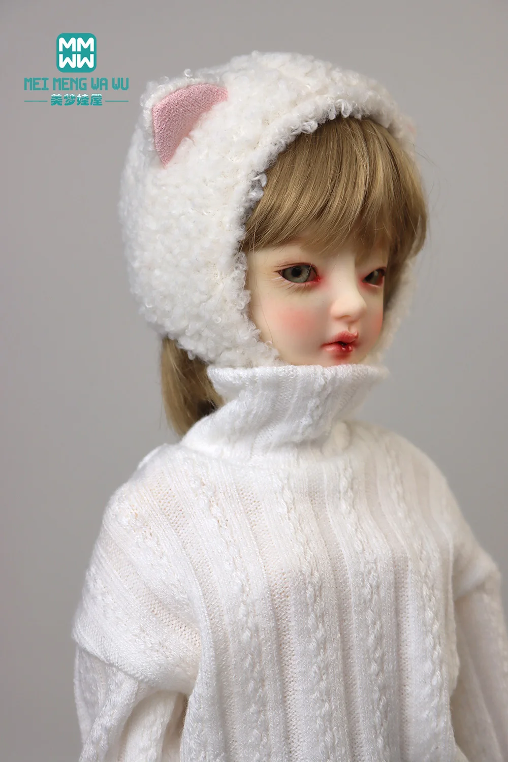 

accessories for doll fits Blyth Azone OB22 OB24 1/3 1/4 1/6 BJD Doll Fashion Plush Ear Cap