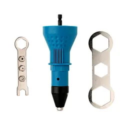 Electric Pull Rivet Gun Adapter Riveting Tool Cordless Drill Insert Nut For Blind 2.4 To 4.8mm