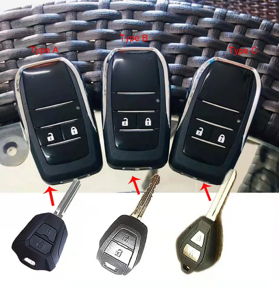 2 Buttons Modified Flip Folding Remote key Shell for Isuzu D-Max Blank Fob Key Case Blanks