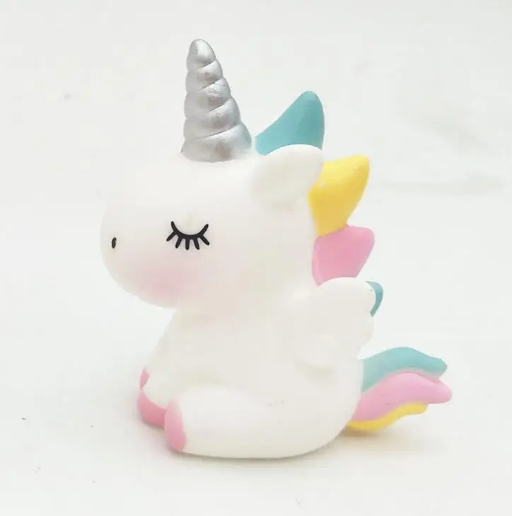 7.5cm unicorn horse my cute pvc little poni horse action toy figures dolls for girl birthday christmas gift Cake decoration