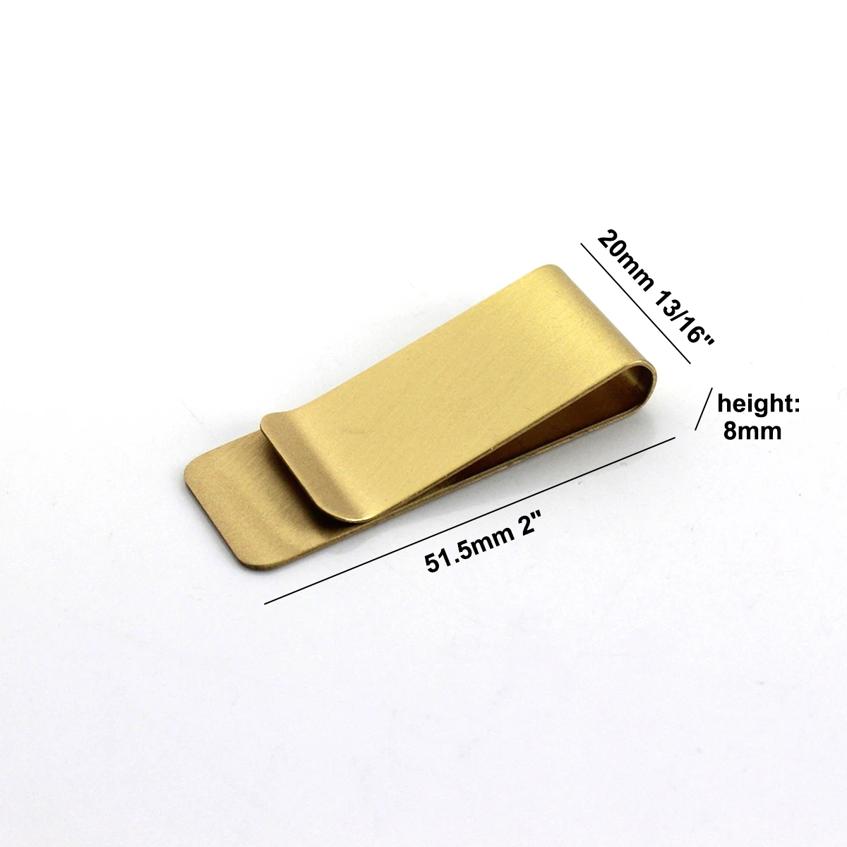 1pcs High Quality Brass Metal Money Clip Cash Clamp Holder Portable Money Clip Wallet Purse for Pocket Metal Money Holder