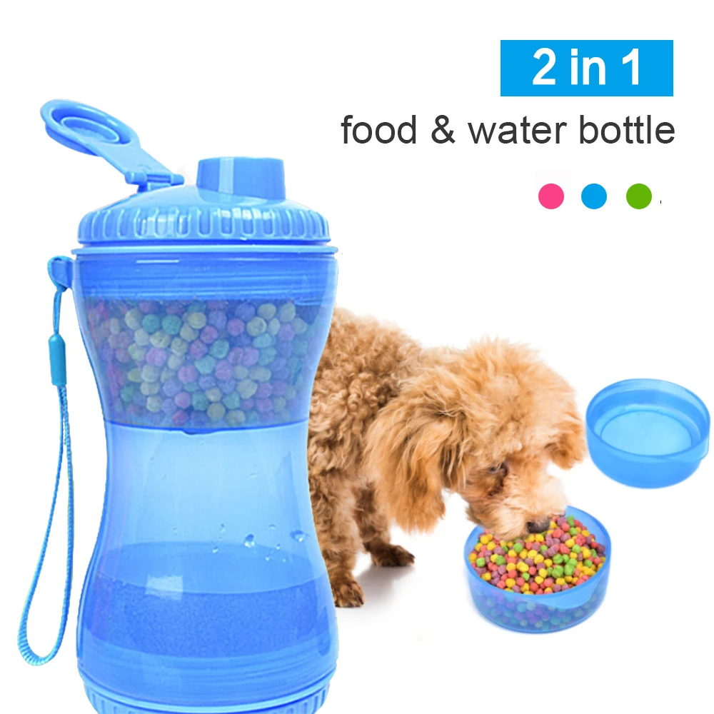 

2 in 1 Pet water bowl portable travel food cup Drinking Bowl for small big dog cat Water Dispenser Feeder pet supplies
