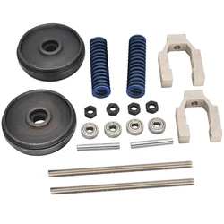 2PCS Excavator Universal Tension Main Wheel Set Material Main Wheel 45 Steel For 1:12 RC Hydraulic Excavator Bulldozer