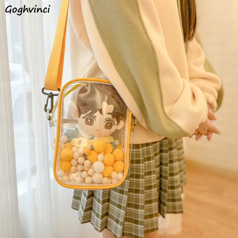 Transparent Bags Women Mini  Cross Body Simple Kawaii  Girls Leisure Shoulder  Fashion Daily All-match Ulzzang Harajuku