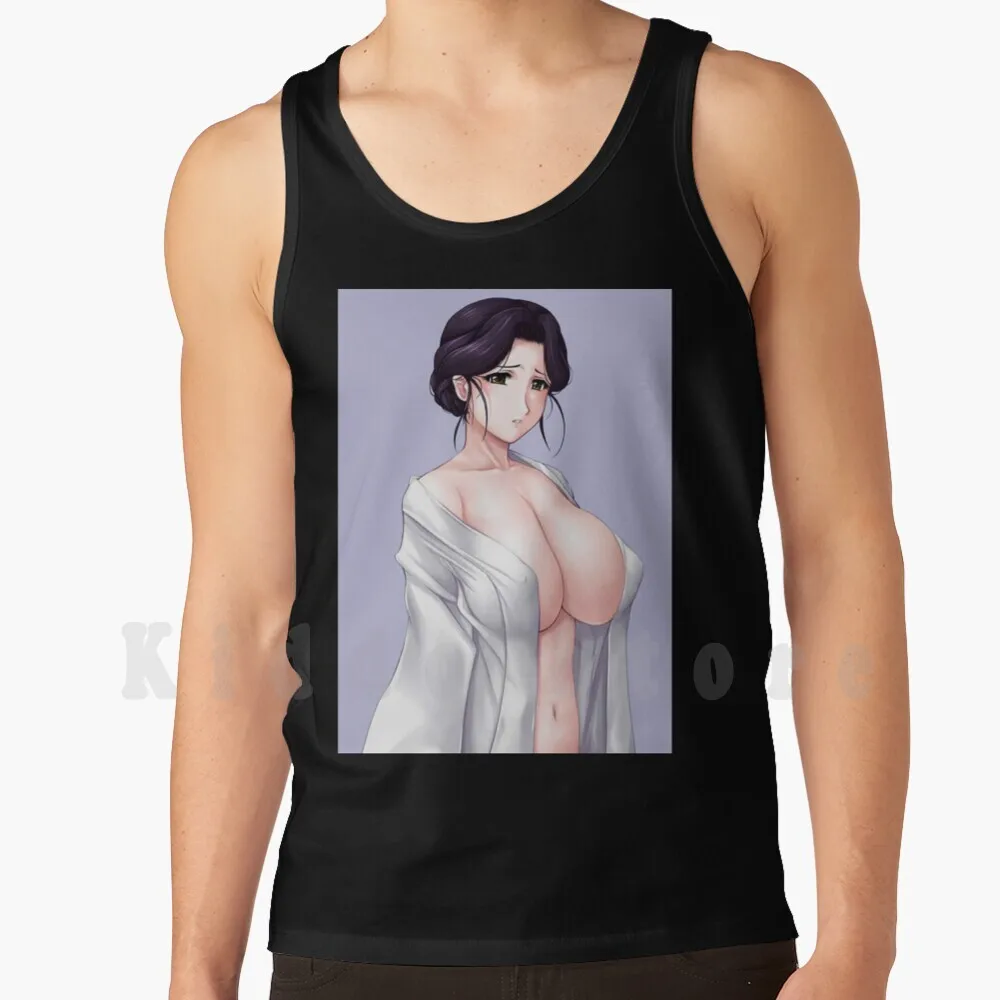 Succulent Anime Babe 5 Tank Tops Vest Sleeveless Sexy Hentai Ecchi Erotic Lewd Tits Titties Hot Chick Womens