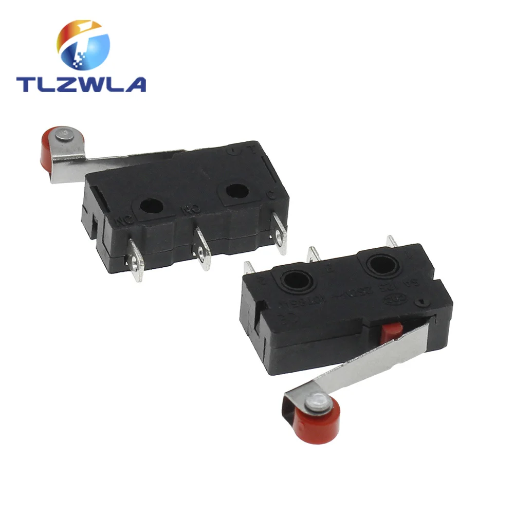 10PCS Hot sale Mini Micro Switch 3Pin With Roller Limit Switch