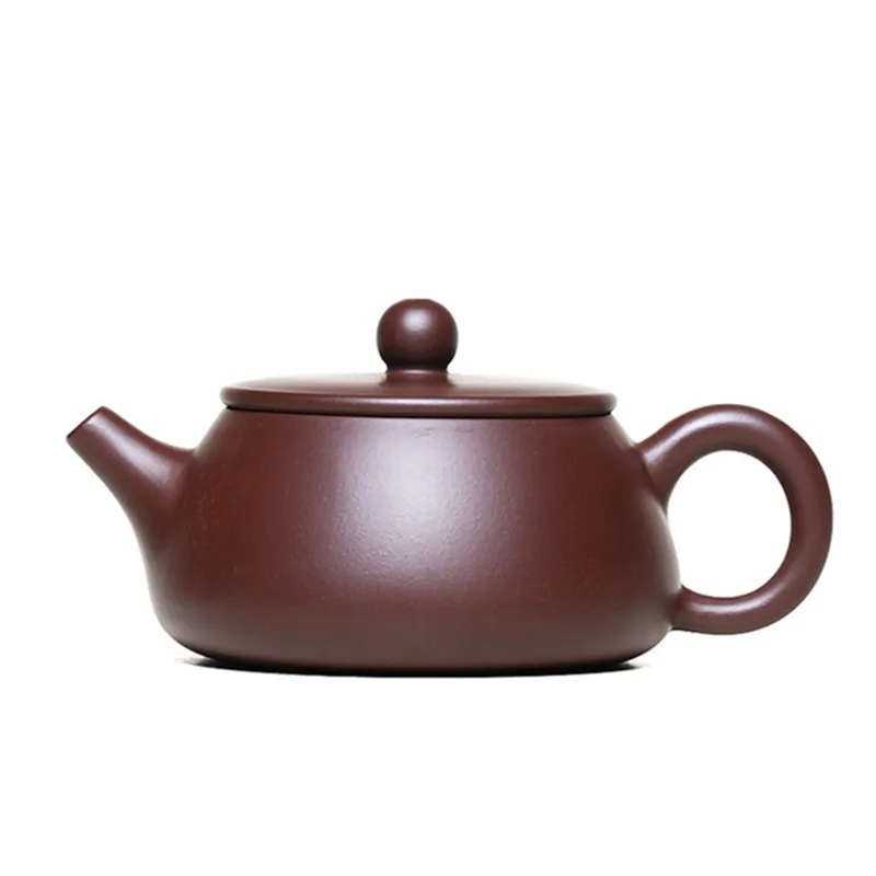 Yixing-手工芸品用の紫色の粘土の石で作られたティーポット,中国のフィルター,生のポリエチレン製,本物のシーシャのギフト,170ml