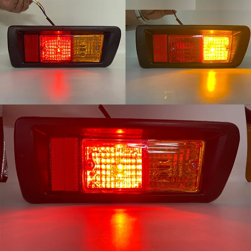 Rear Tail Light Bumper Reflector Lamp Fog Lamps For Land Cruiser Prado Lc90 3400 Fj90 Fj95 1996-2002 Warning Brake Taillight