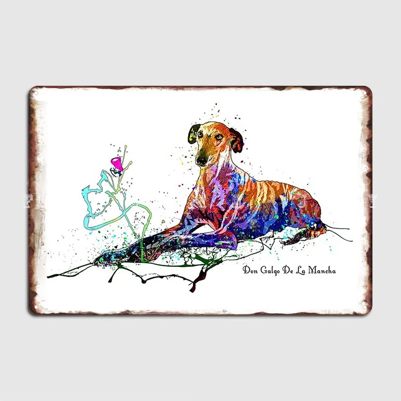 Don Galgo De La Mancha Metal Sign Wall Pub Kitchen Retro Wall Plaque Tin Sign Poster