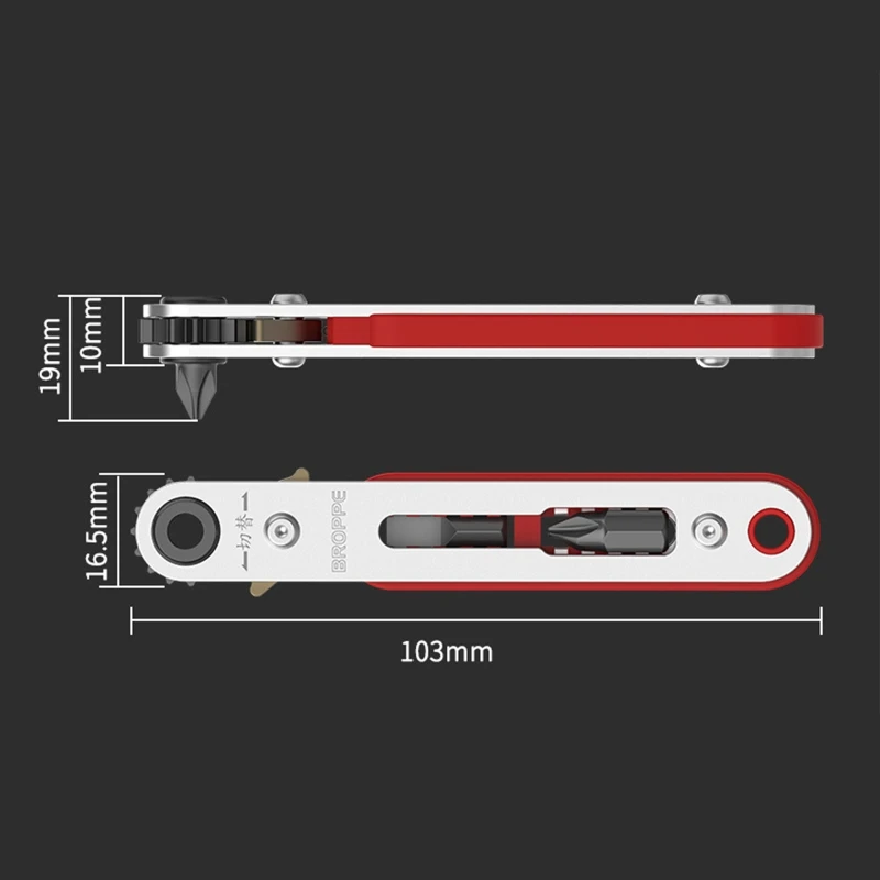Mini Từ Tua Vít Ratchet Cờ Lê Góc 1/4 "Chuôi Lục Giác Cho Không Gian Hẹp Tự Làm Chuyên Nghiệp Dụng Cụ Cầm Tay