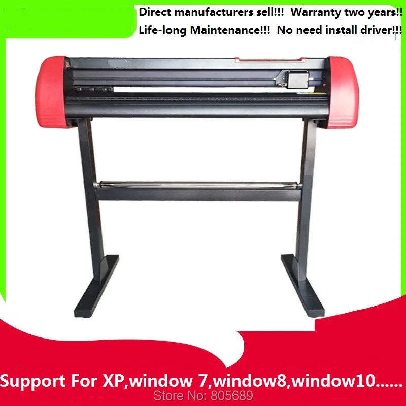 

2022 New 28-34 Inch Vinyl Cutter Machine W/ Floor Stand Vinly Sign Cutting Plotter Starter Kits Software Adjustable Force Speed