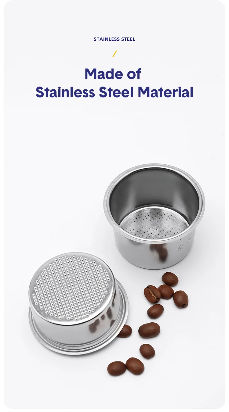 51MM Kaffee Filter Korb Ersatz Edelstahl Für Delonghi Boden Siebträger Espresso Gute Zubehör Barista Werkzeug – Detail 16