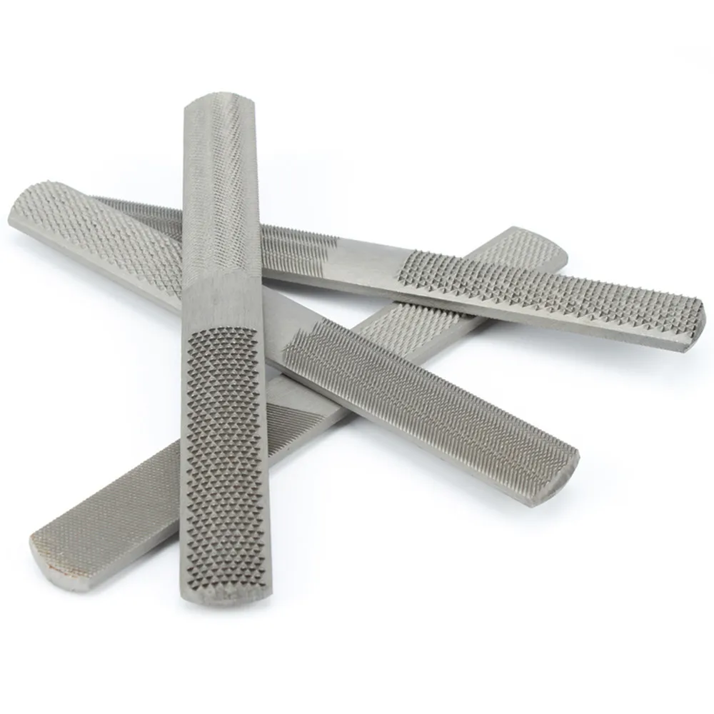 Lima de madera de acero 4 en 1 de 8 pulgadas de alta calidad, accesorio plano semicircular para carpintería, accesorio integrado, multifunción