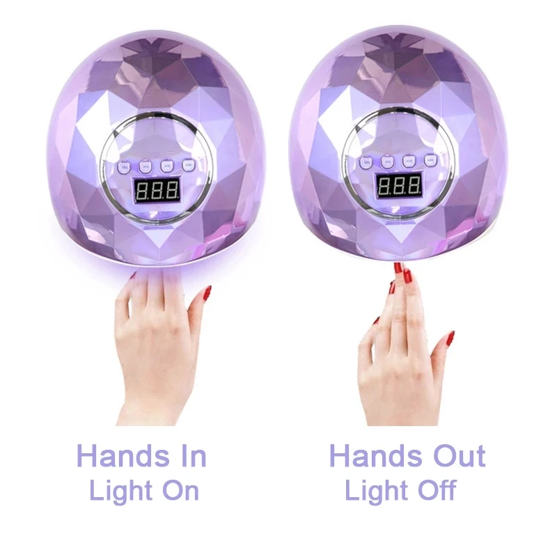 New 78W UV LED Lamp Professional Nail Dryer Manicure Machine For All Gel Nail Polishing Fast Drying Lamp With Timer Smart Sensor