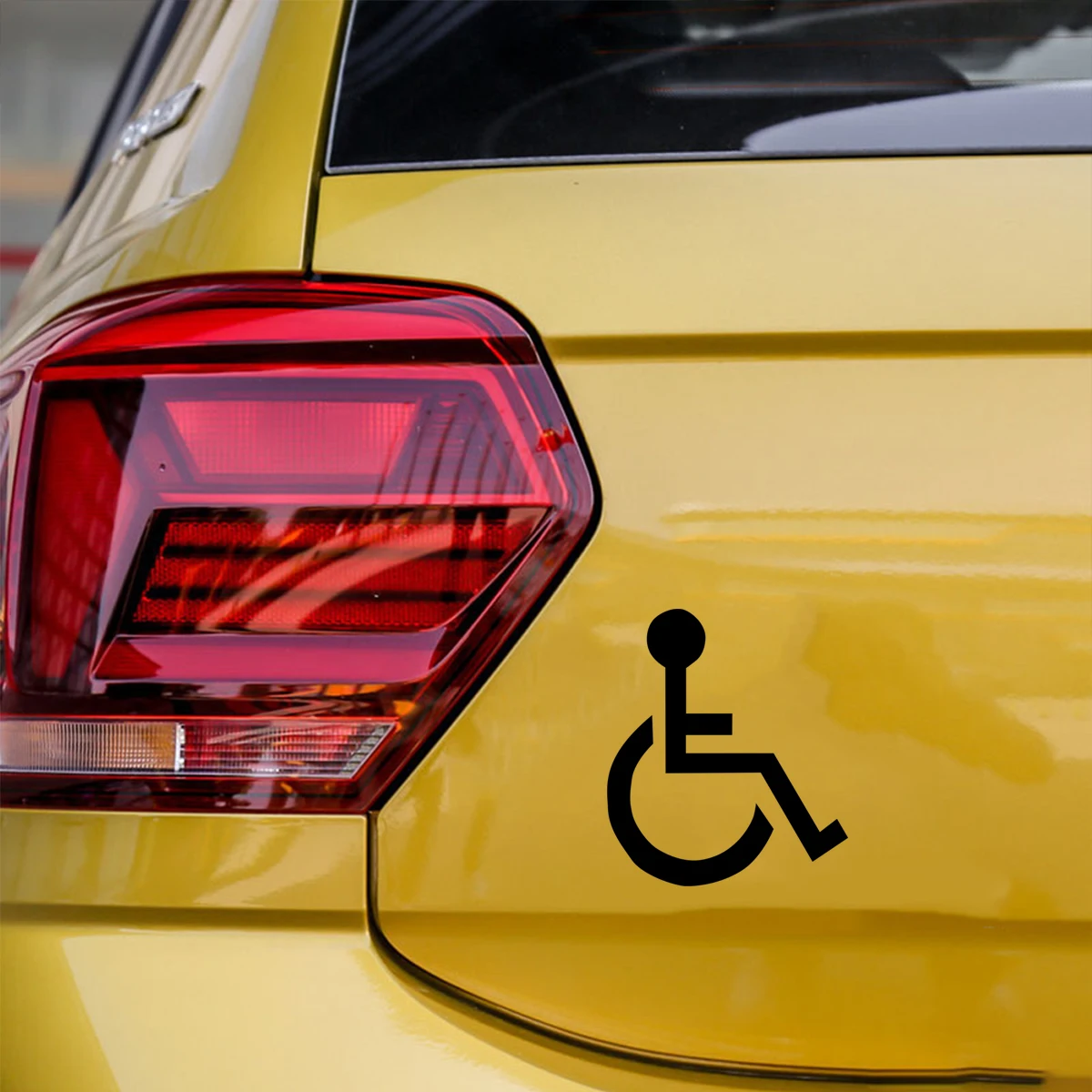 Funny Car Sticker Wheelchair Driver Decal For Cars Auto Bumper Window Door Body JAYJOE Dropshipping Vinyl Car Stickers