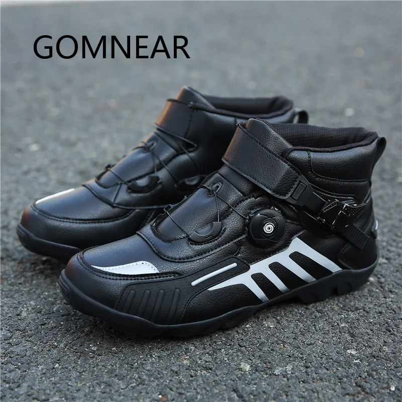 GOMNEAR Professional MTB Shoes Men High Quality Sapatilha Ciclismo Mountain Bike Shoes Self-Locking Breathable Bicycle Shoes