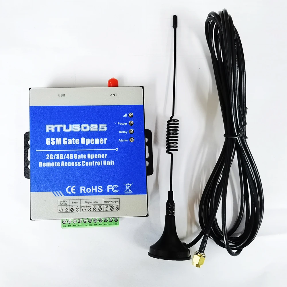 GSM Gate Opener RTU5025 4G Remote Access Controller Unit ON/OFF Relay Switch