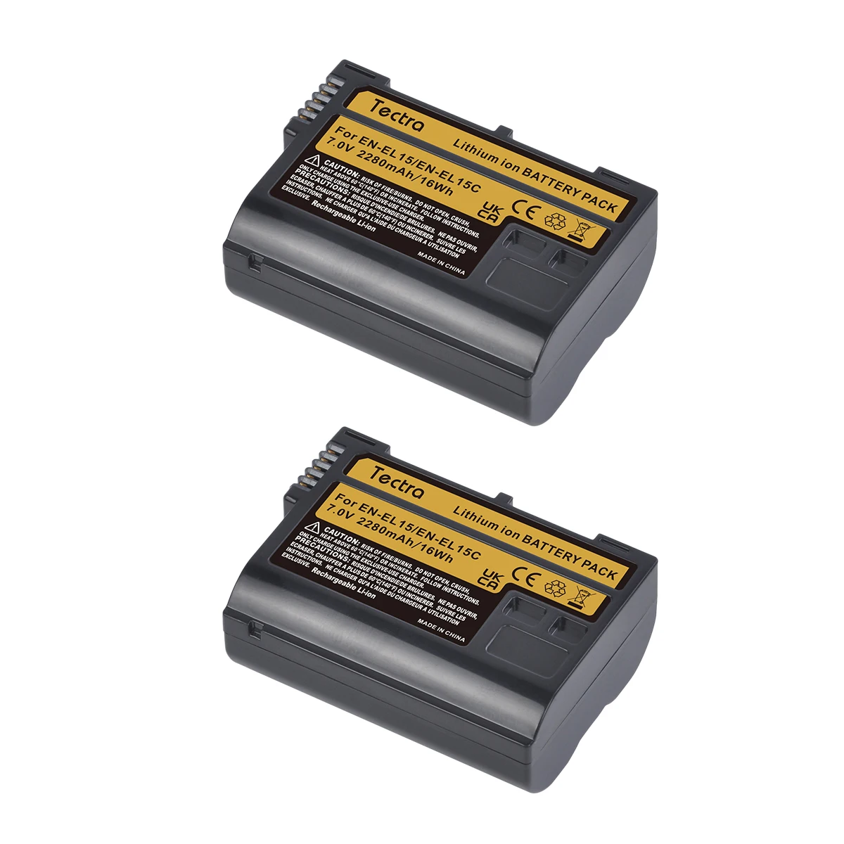 

2280mAh EN-EL15C EN-EL15 lithium ion Camera Battery for Nikon Z5, Z6, Z6 II, Z7, Z7II D600 D610 D600E D800 D800E D810