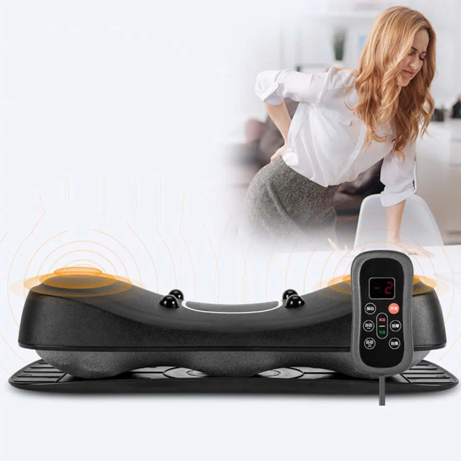 Lumbar traction corrector to alleviate lumbar muscle strain and lumbar spine