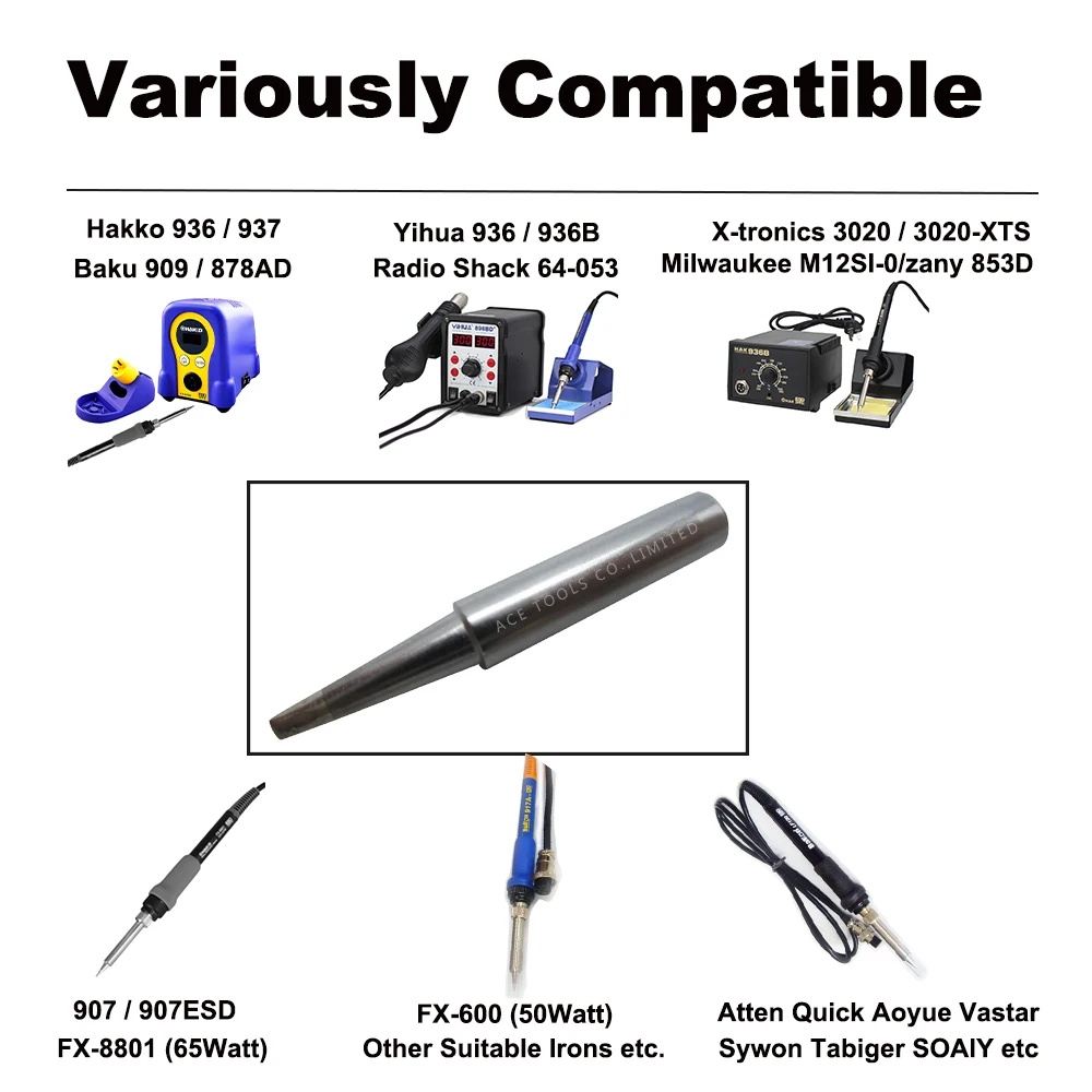 Ponta de solda 900m-t-2d cinzel 2mm para hakko 936 907 milwaukee M12SI-0 radio shack 64-053 yihua 936 x-tronics 3020 bit de ferro