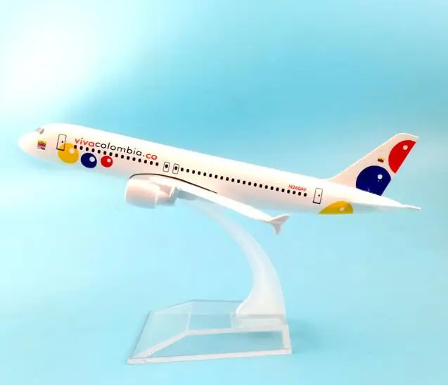 

AIR PASSENGER PLANE 16CM VIVA COLOMBIA A320 AIRCRAFT MODEL MODEL PLANE SIMULATION 16CM ALLOY CHRISTMAS RAFT MODEL TOY AIRPLANE B