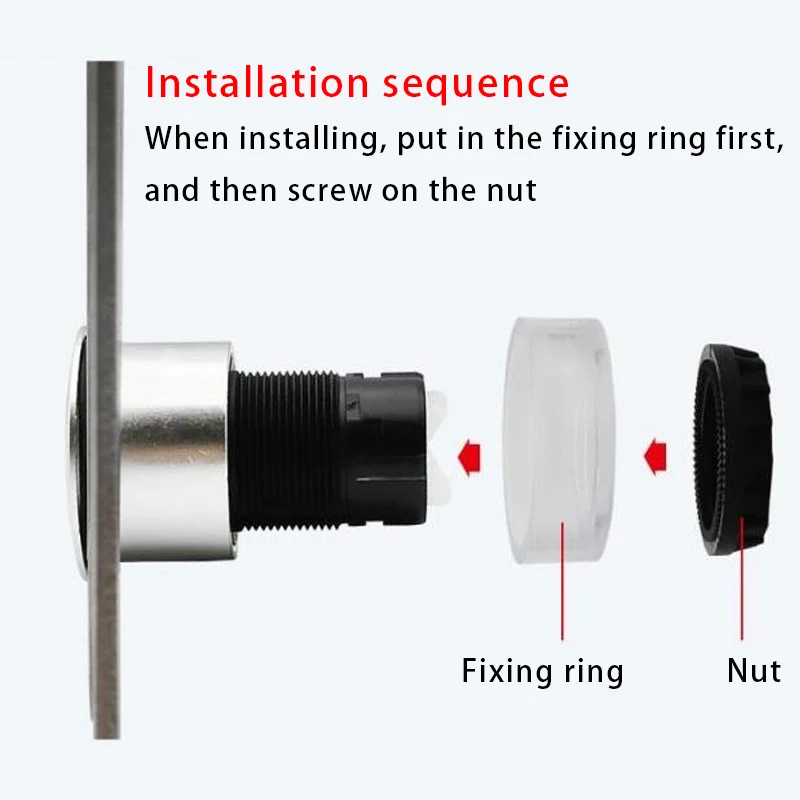 30mm Key Knob Two Three Positions LA38A-11Y/21/30 Latching Fixed / Momentary Reset 10A 1NO1NC 2NO Rotary Switch