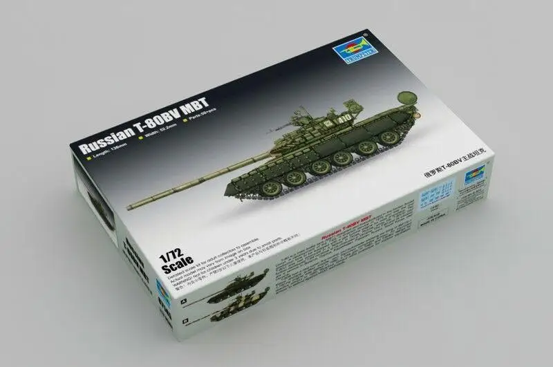 

Trumpeter 07145 1/72 Russian T-80BV MBT Main Battle Tank Plastic Model Kit