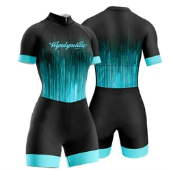 Triathlon Skinsuit MTB Jumpsuit Little Monkey Suit Offroad Racing Clothing Women Sports Cycling Lycra Imported from Italy 2022