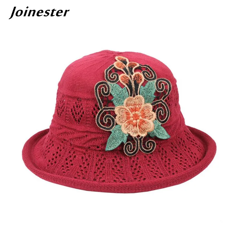 

Women Spring Bucket Hat панама Embroidered Ladies Packable Caps Summer Beach Sun Hats Protective Travel Fisherman Hat for Female