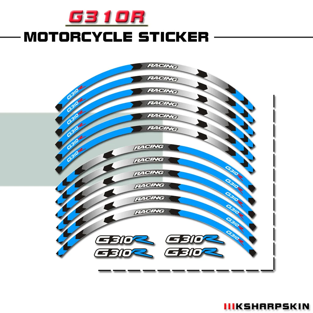 

Cool reflective stickers waterproof stickers for motorcycle wheels for BMW G310R