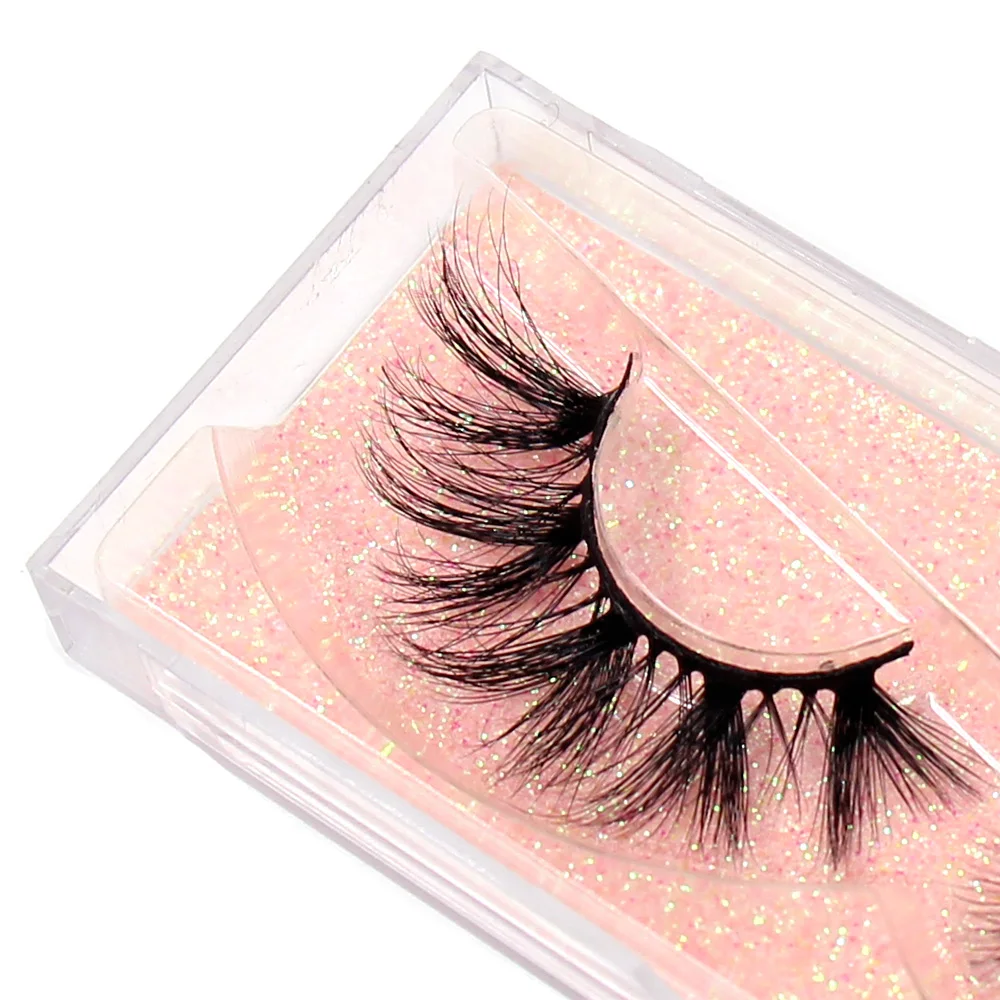 Luxuriöse Nerz-Kunstwimpern Voluminöse Wispy Strip Lashes Natürlicher Look Weich Bequem zu Tragen Wiederverwendbare Künstliche Wimpern Make-up Schönheit – Detail 27