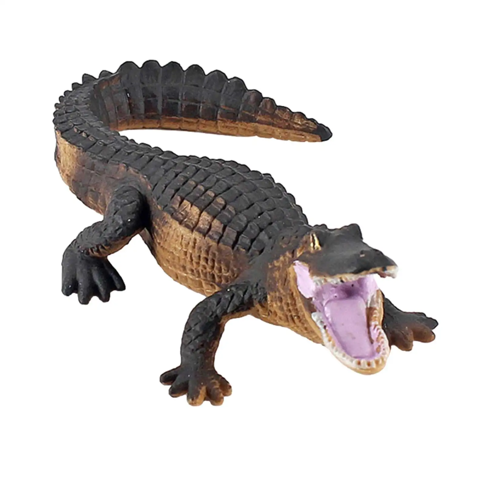 Alligator Figurines Aquarium Crocodile Ornament Science Educational Wild Life Animal Toys Model Realistic Jungle Model Simulated