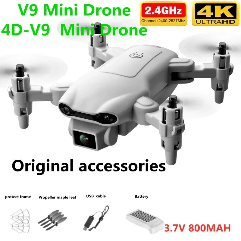 4DRC V9 Drone Battery 3.7V 800Mah Original Accessories / Propeller Maple Leaf /  For 4D- V9 Drone Spare Parts V9 Drone Battery ﻿