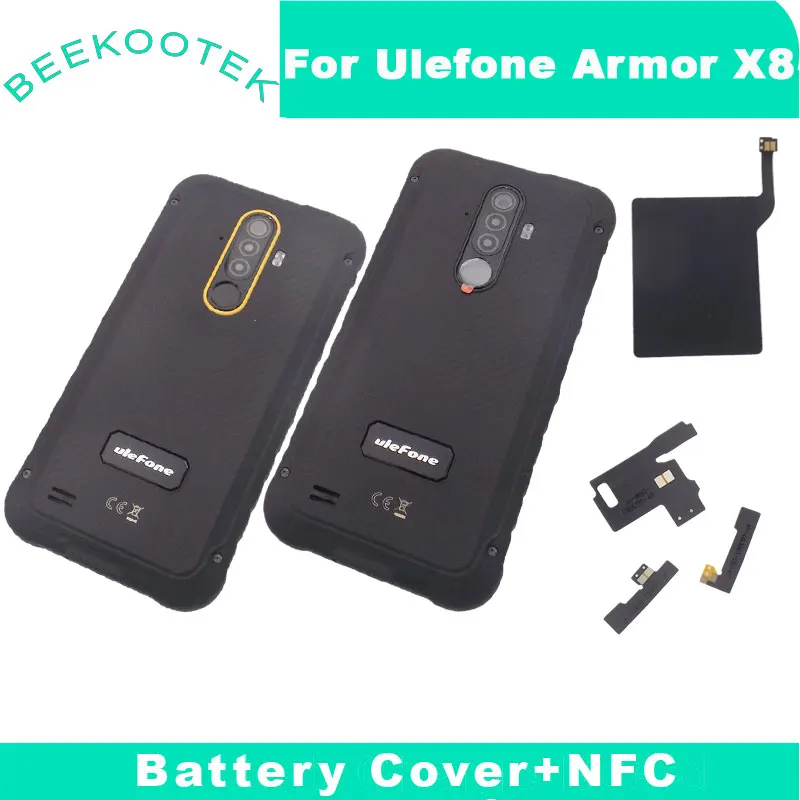 New Ulefone Armor X8 Armor X8I Battery Cover Back Cover Rear Camera Lens Sticker Antenna NFC Antenna For Ulefone Armor X8 Phone