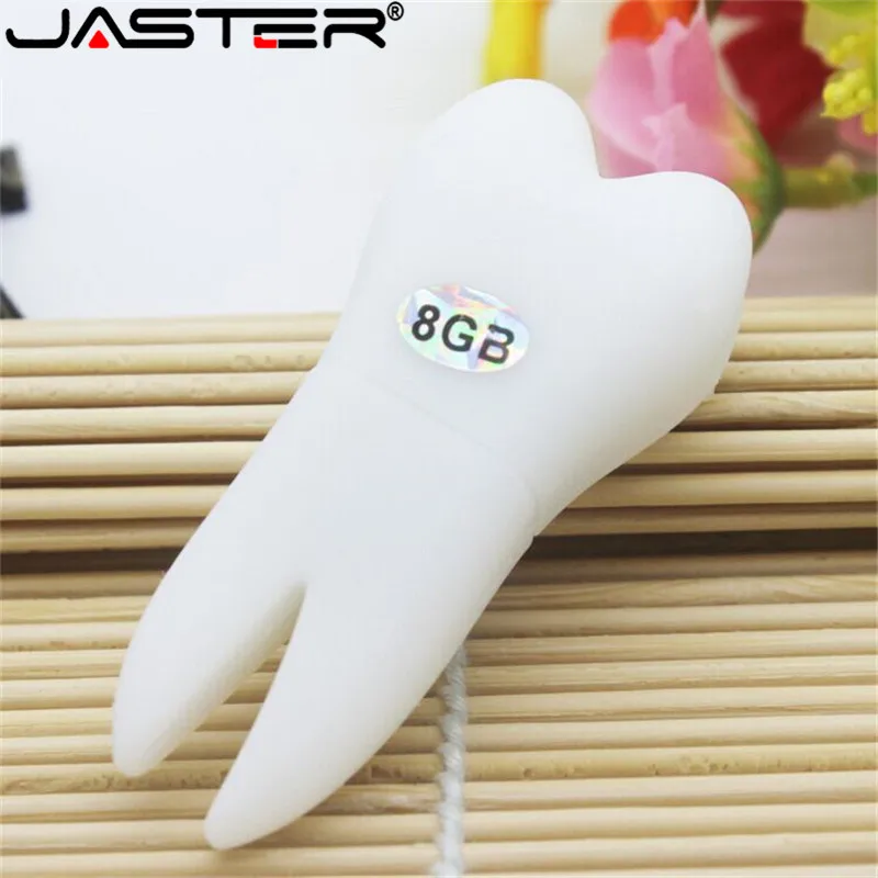 JASTER Tooth shaped pen drive teeth model usb flash drive pendrives 4GB 8GB 16GB 32GB 64GB cartoon memory stick special gift