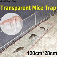 Invisible And Transparent Rat Killing Magic Carpet Rodents Moles Trap Rat Mice Trap Clear Invisible Mouse Glue Trap 120 x 28cm