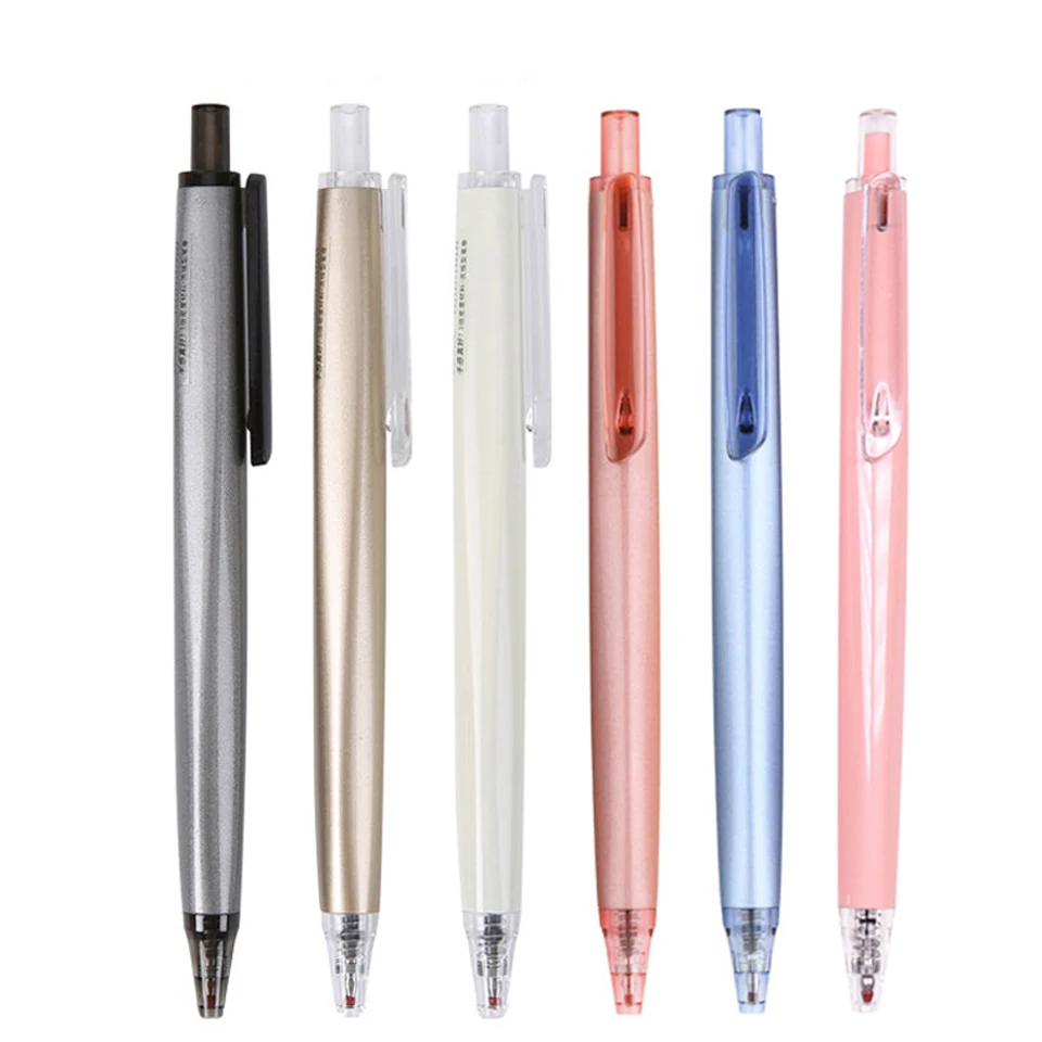 High Quality Gel Pen 0.5mm Tip,Black/Blue/Red Ink,New Material Metal Feeling Business Pens Use Office School Supplies Stationery