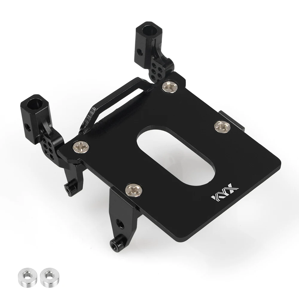 

KYX Racing Aluminum Alloy Front Shock Towers Receiver Box Receiver Tray for 1/24th Scale RC Crawler Car Axial SCX24 Upgrades