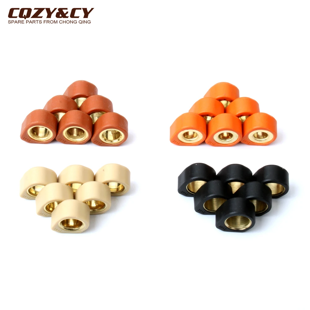 6pc Roller Set / Variator Weights 20x12mm 9g 11g 13g 16g For Italjet Jupiter 125 Millennium 125cc  Jet 150cc Scooter