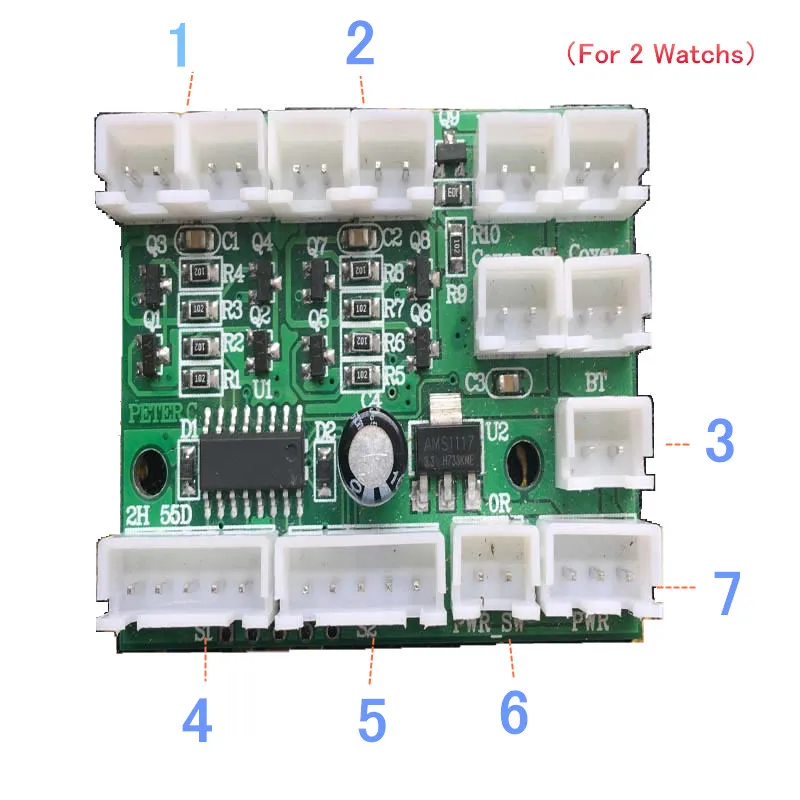 3V / 5V Automatic Watch Shaker Winder Circuit Board PCB Controller For Single/Double Watch Mainboard Repair Motor box